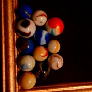 12 Vintage Shooter Marbles
